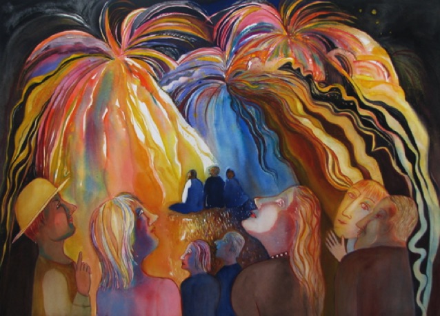 Fireworks 26"x42"
Watching the show in the sky. Fireworks 26"x42"
Watching the show in the sky.